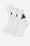 Zokni Kappa Z4444_AW24 (3-PACK) FEHÉR