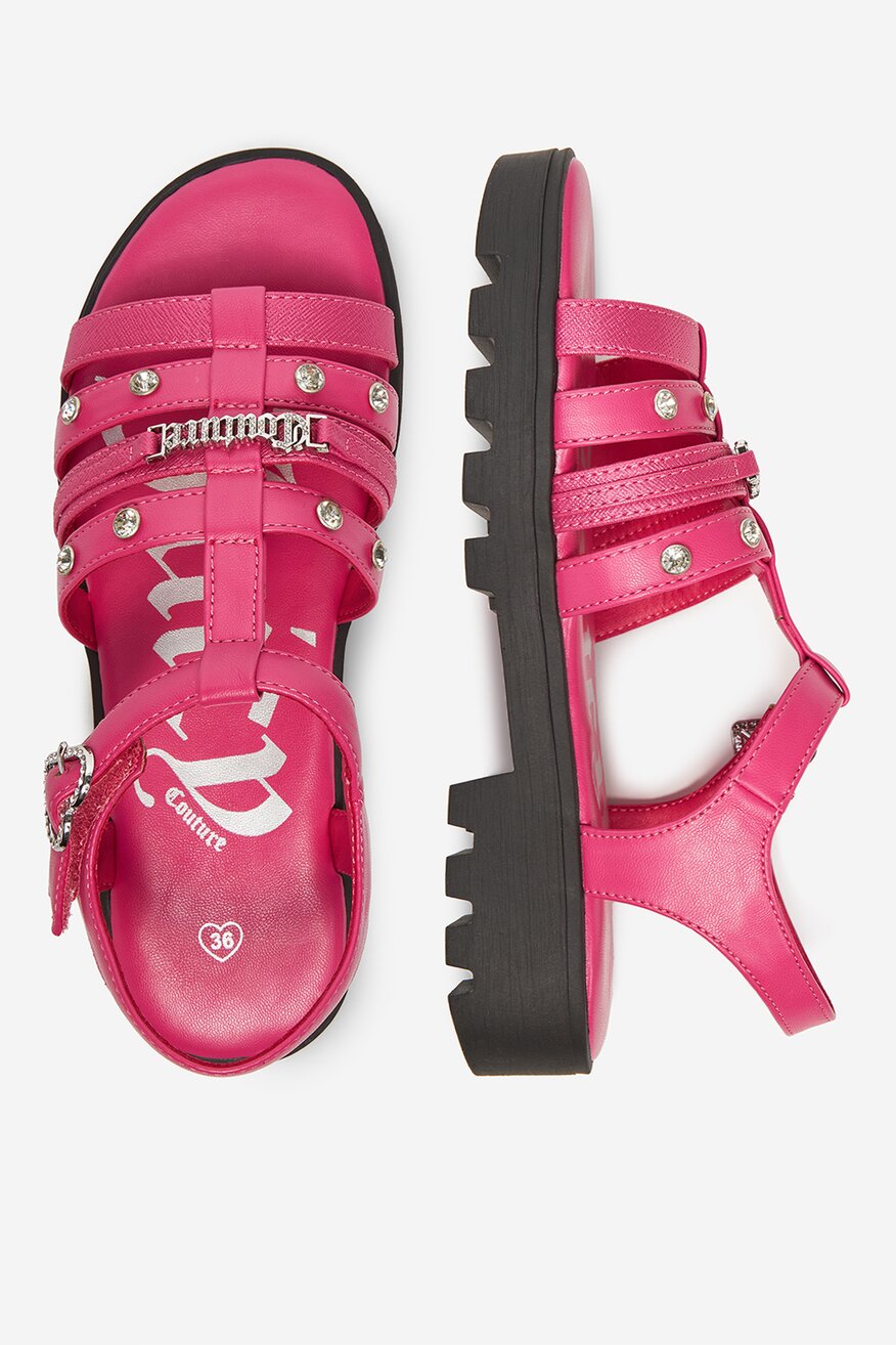 Juicy Couture - Sandały na grubej podeszwie - 5904862327808