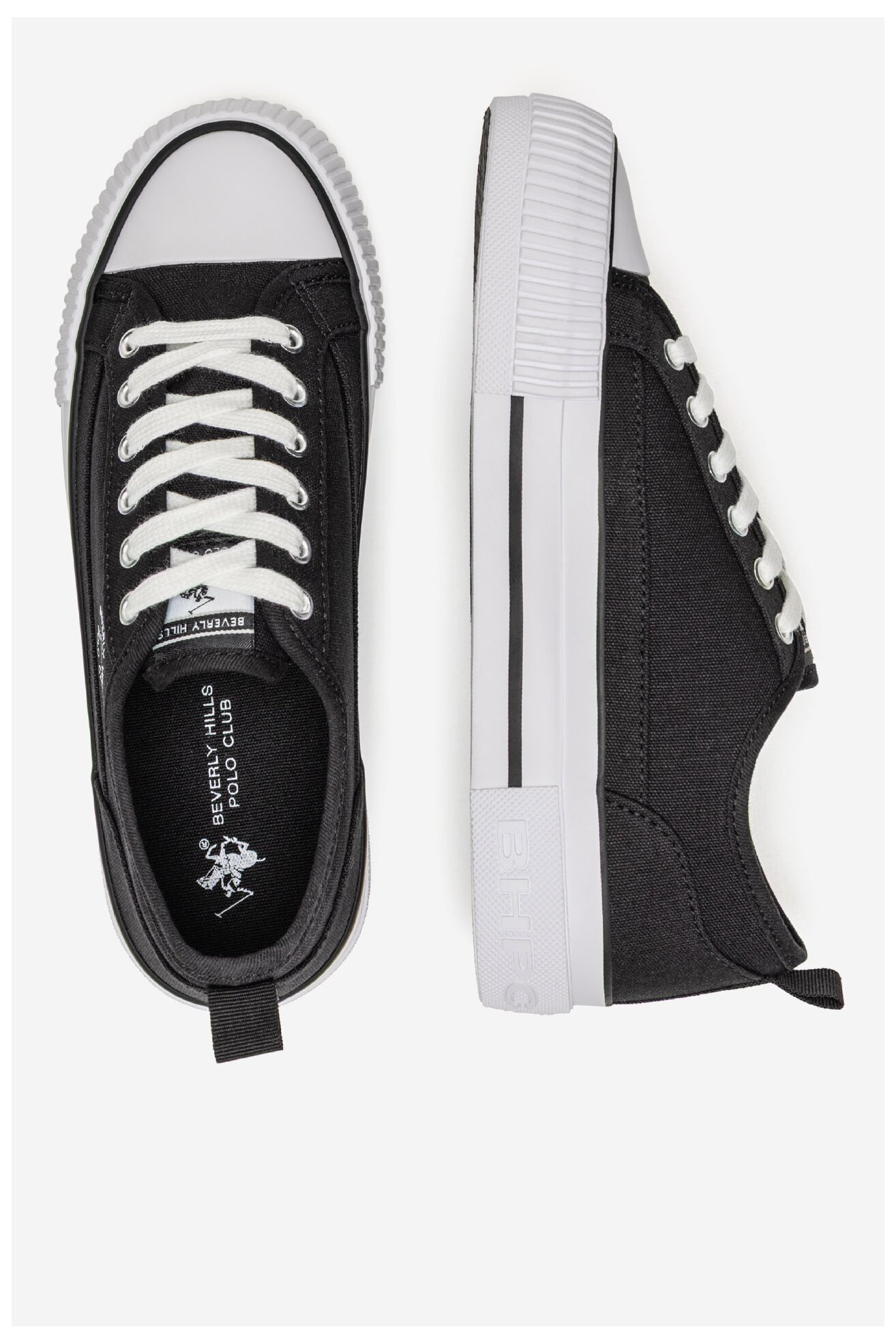 Plátěná obuv Beverly Hills Polo Club V12-842 ČERNÁ