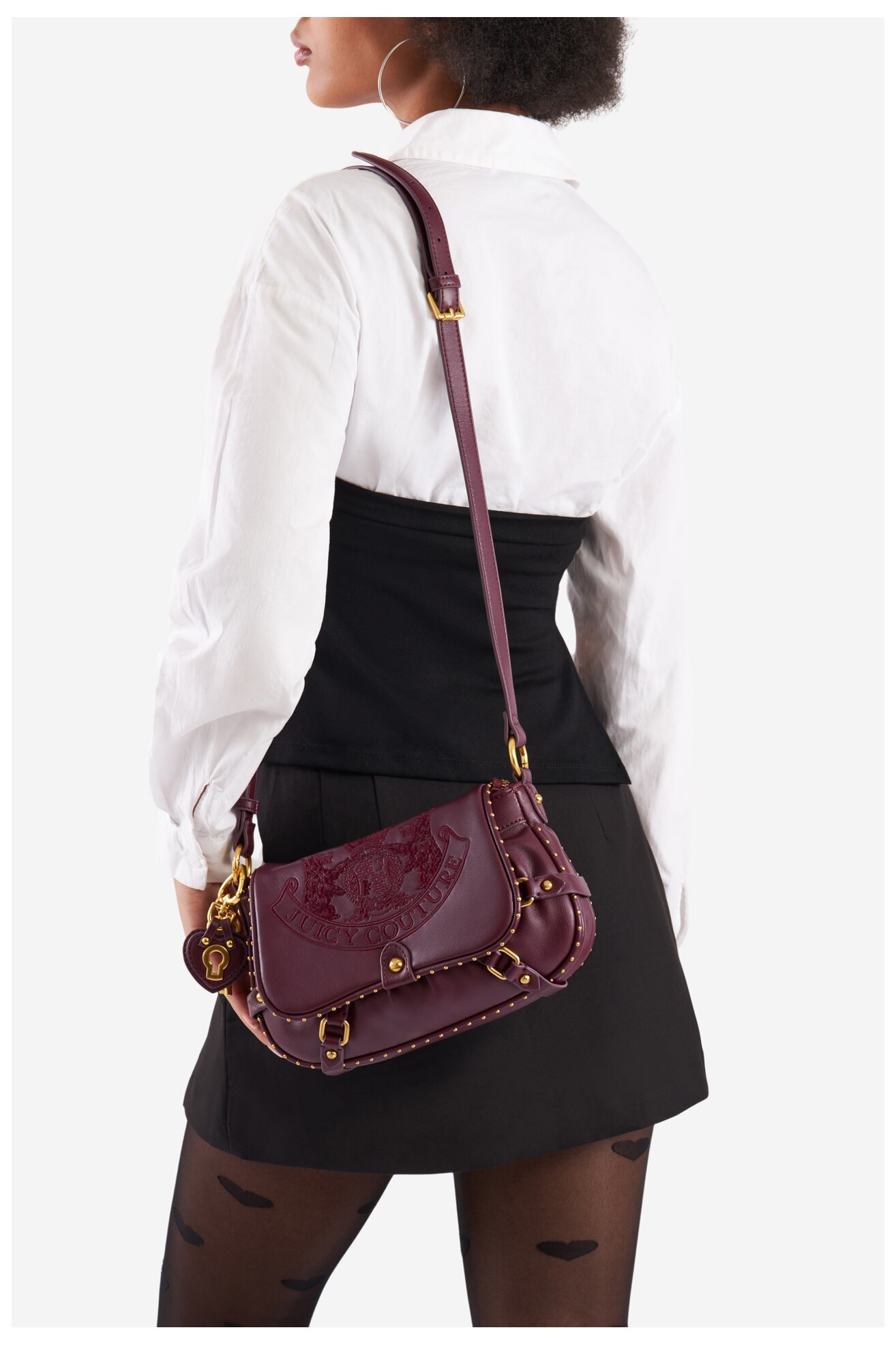 Torebka Juicy Couture BIJXT8653WVP Bordowy