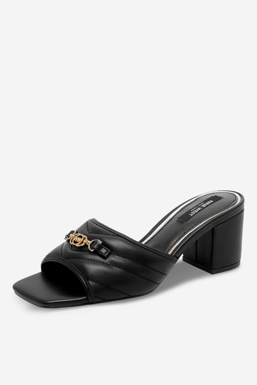 
                NINE WEST - Klapki na obcasie - 5905588564188