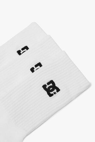 Шкарпетка DC Shoes AS_DC_01W_SS25 (3-PACK) БІЛИЙ