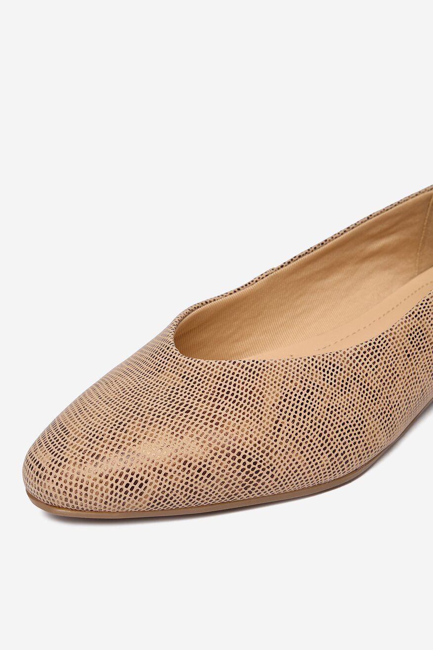 Baleriny Lasocki CEO-RST-KAJA-66F Beżowy ciemny - 5906751631775