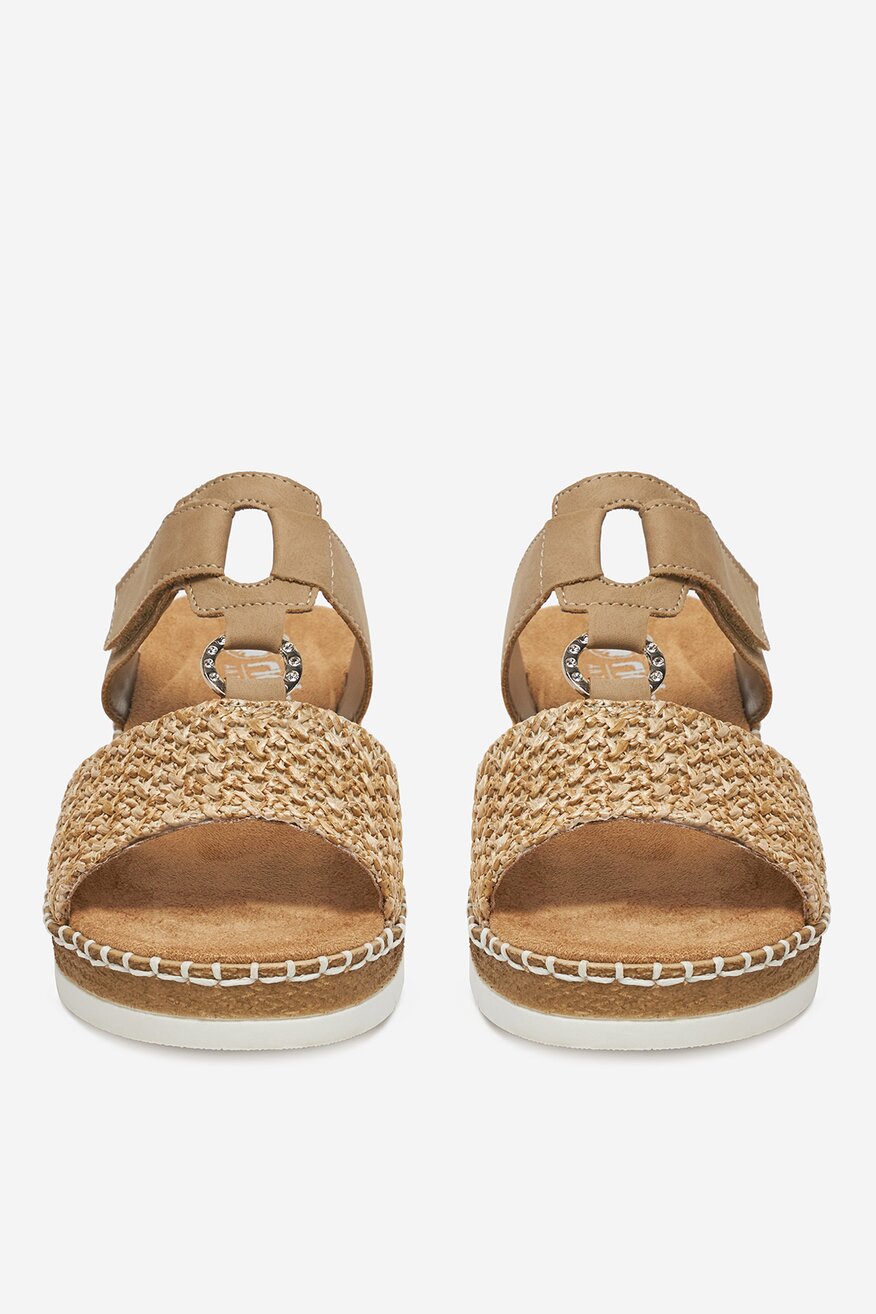 
                Rieker - Klapki na koturnie - 2230078399005