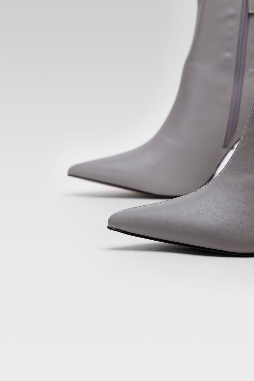 DeeZee - Botki szpice szare - 5903698955391