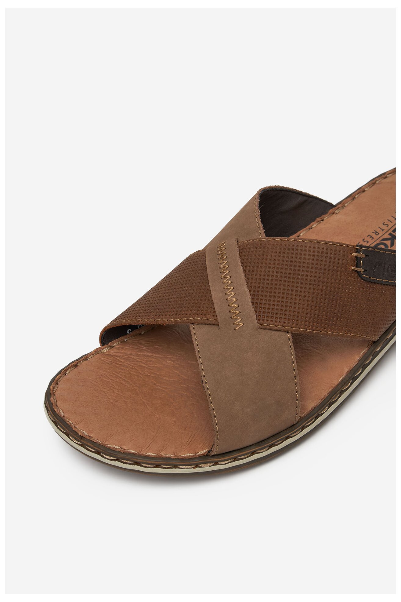 Șlapi Rieker 21088-25 BEJ ÎNCHIS