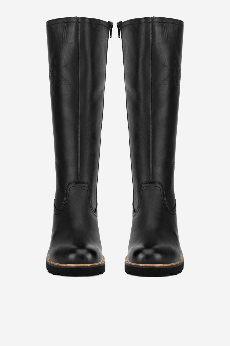 
                Remonte - Kozaki skórzane ocieplane - 2230068903045