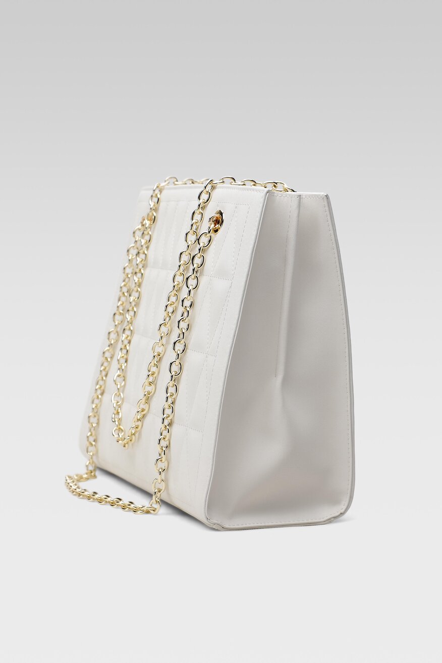 
                Badura - Torebka na ramię skórzana pikowana - 5904248781248