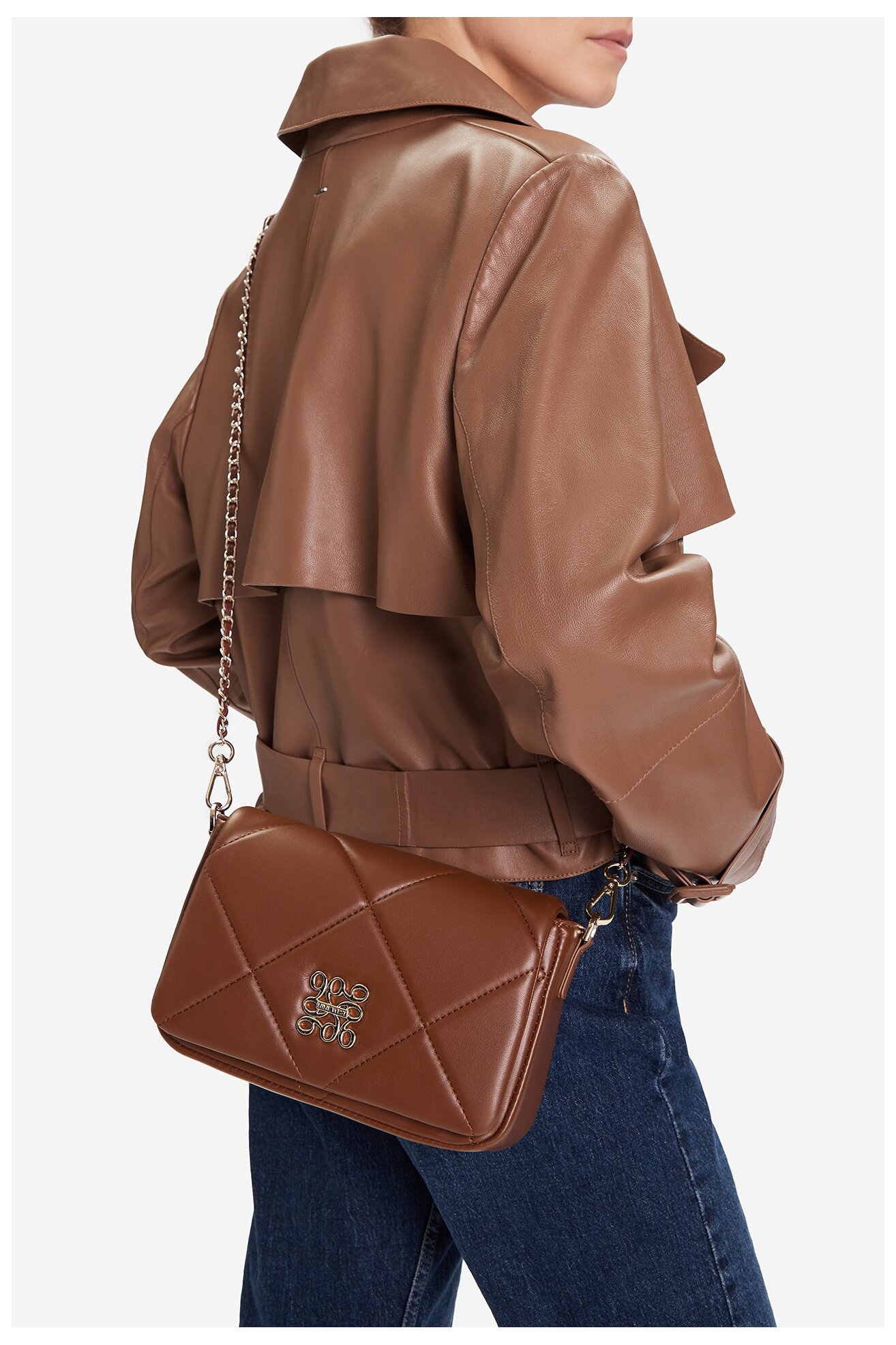 Kézitáska NINE WEST CEO-ANNA-LA482-3299 SÖTÉTBARNA