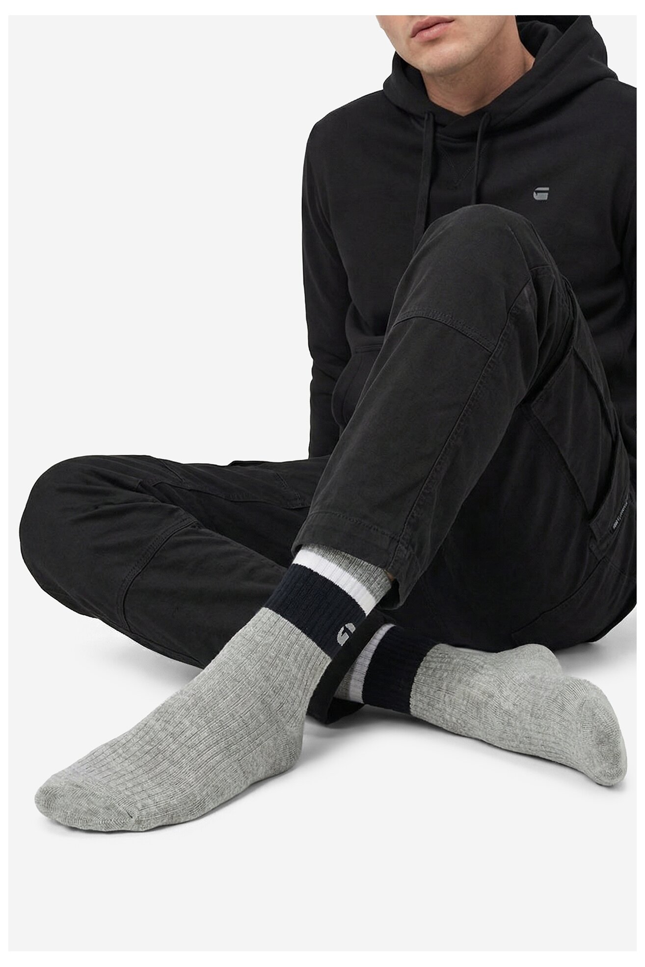 Skarpetki G-STAR RAW CEO_LA_G-STAR_20258_Z_AW25 (3-PACK) Granatowy