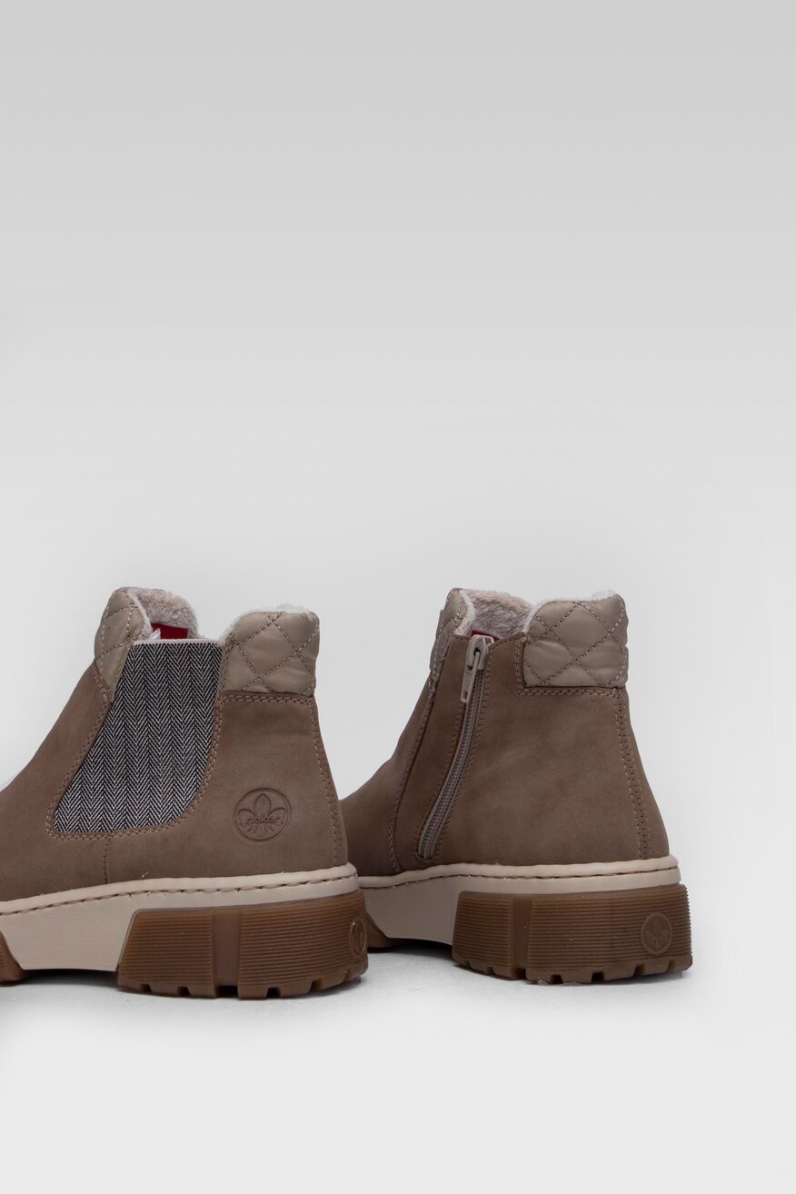 
                Rieker - Botki beżowe - 5903698972305