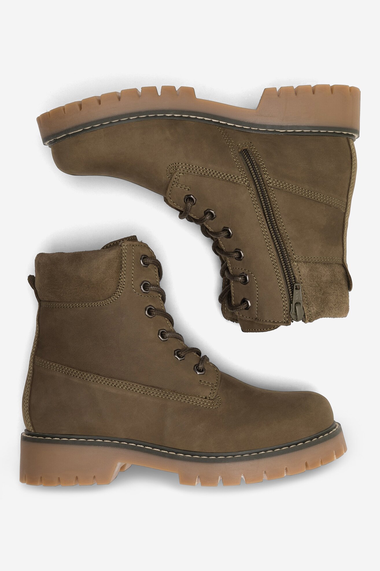 Šněrovací vyšší obuv Lasocki Young RIVER CI12-8468-02 KHAKI