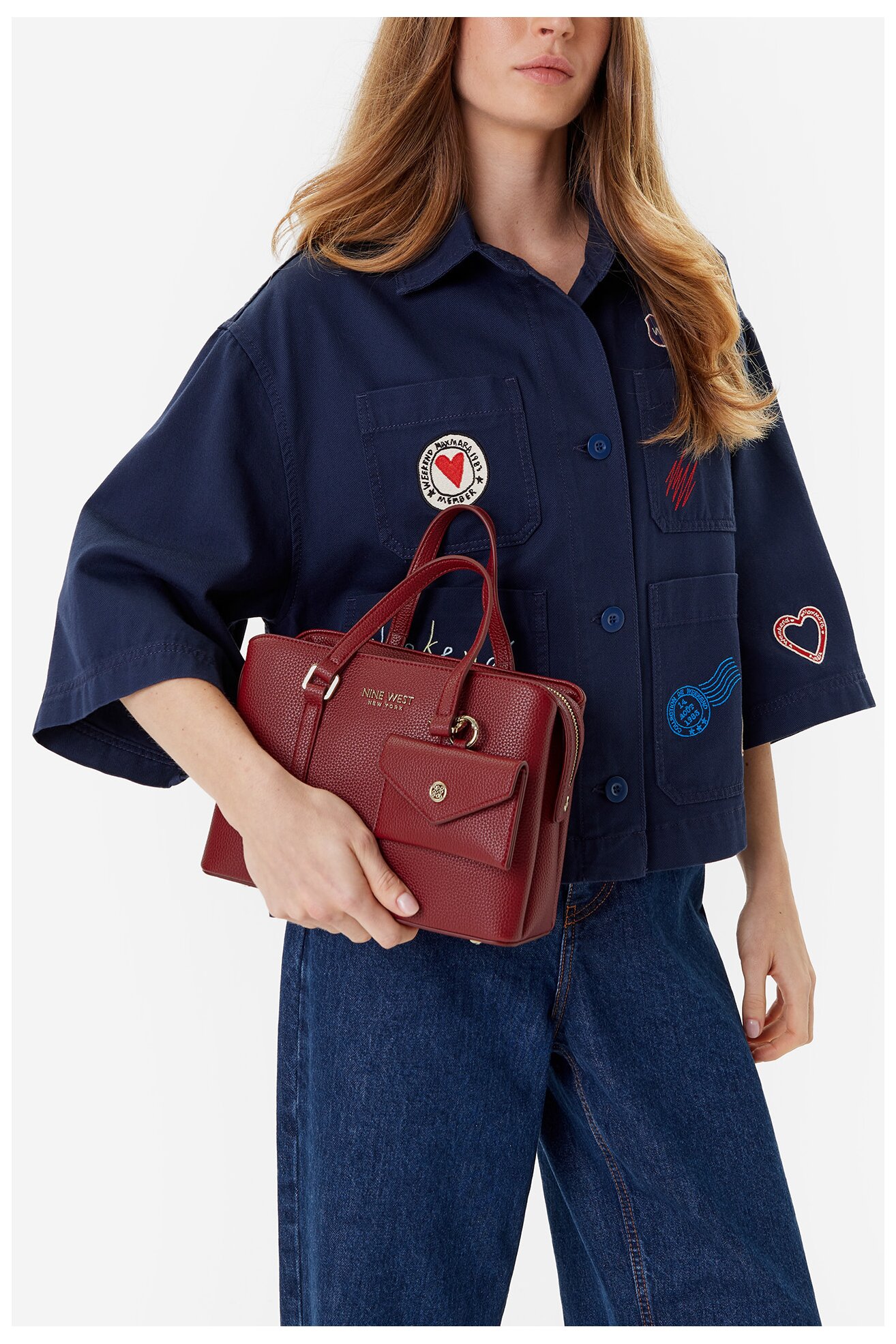 Kézitáska NINE WEST C-JL9733 BORDÓ