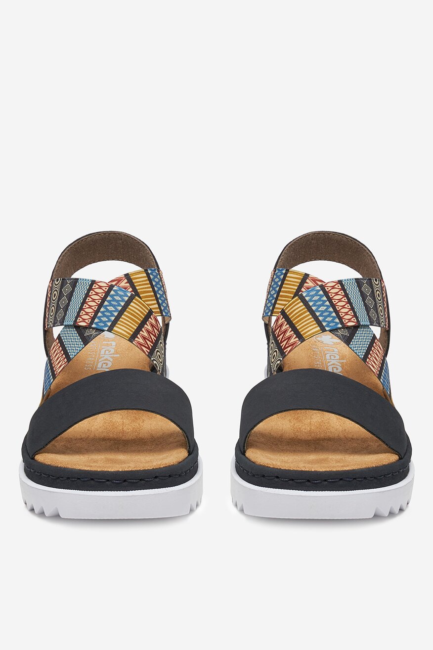 
                Rieker - Sandały na platformie - 2230078409766