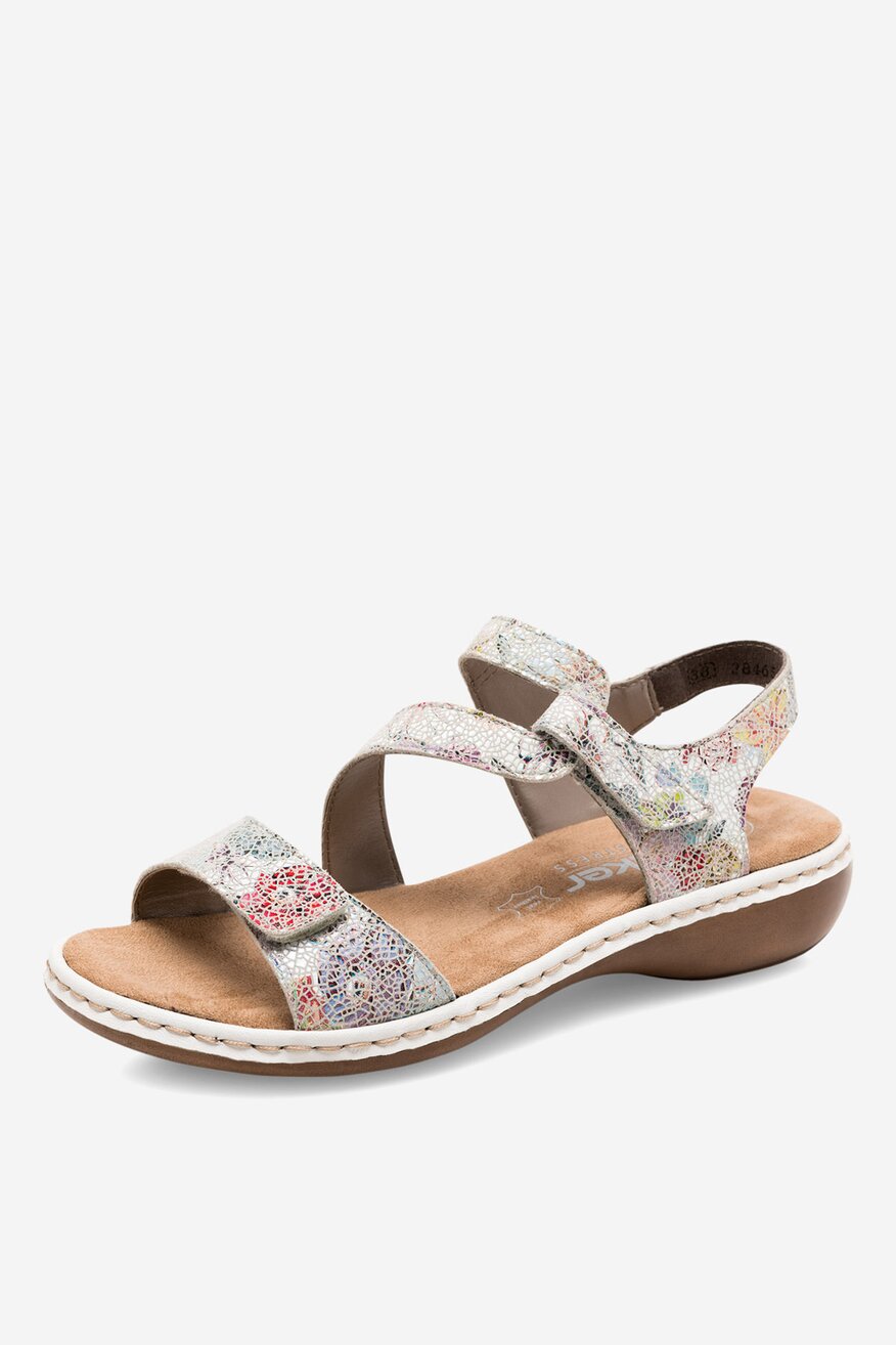 Rieker - Sandały zamszowe - 2230056236384