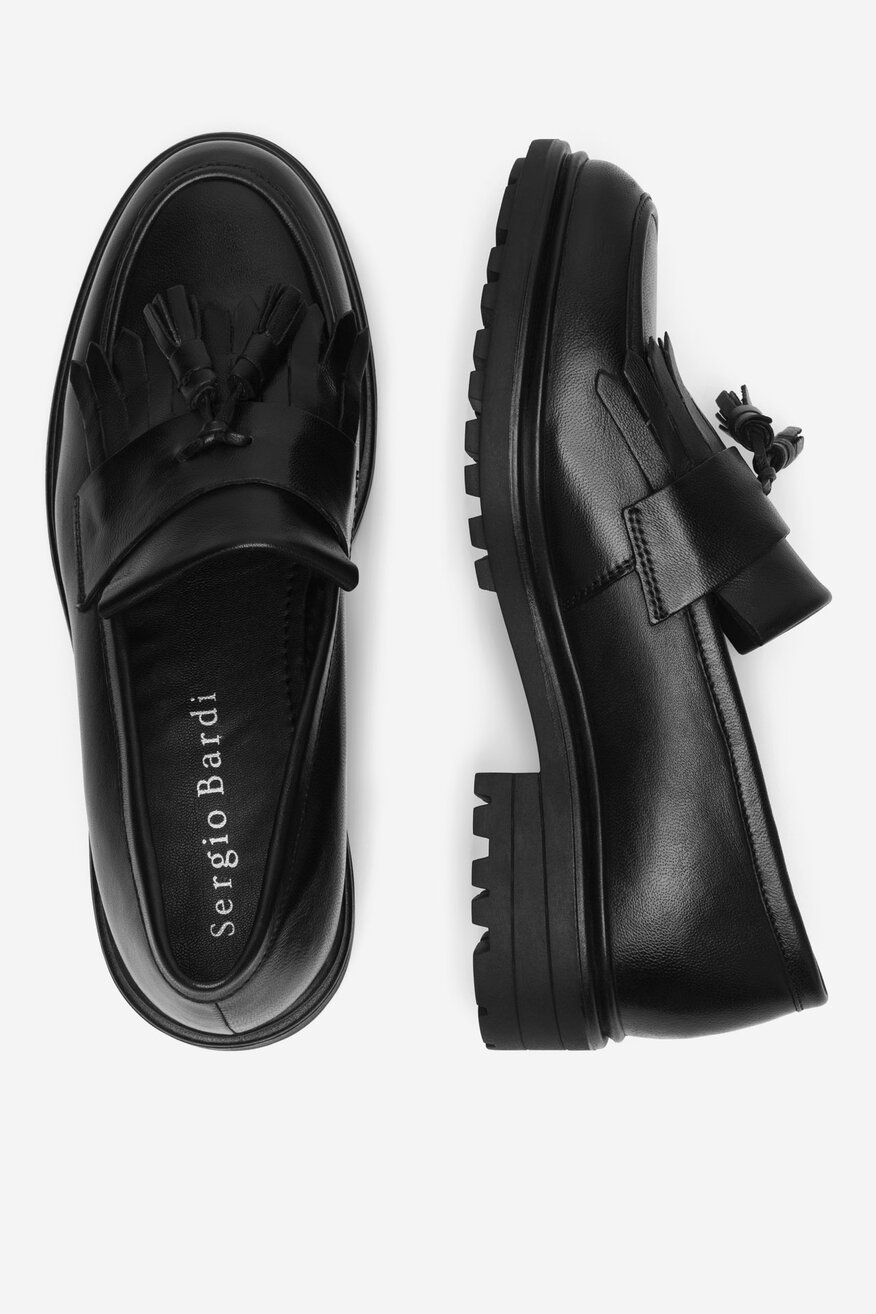 Sergio Bardi - Loafersy skórzane - 5905588939665