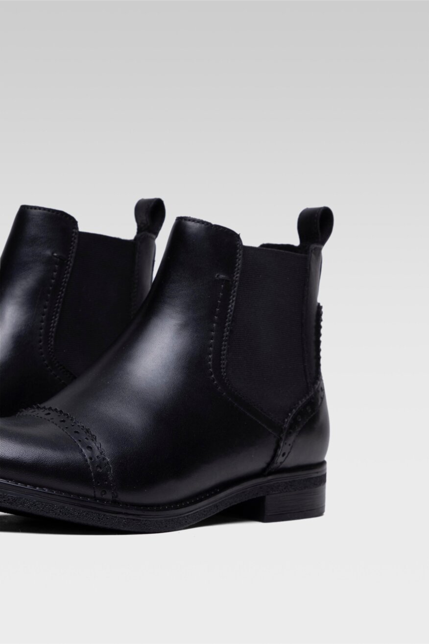 
                Lasocki - Skórzane botki czarne - 5903698791951