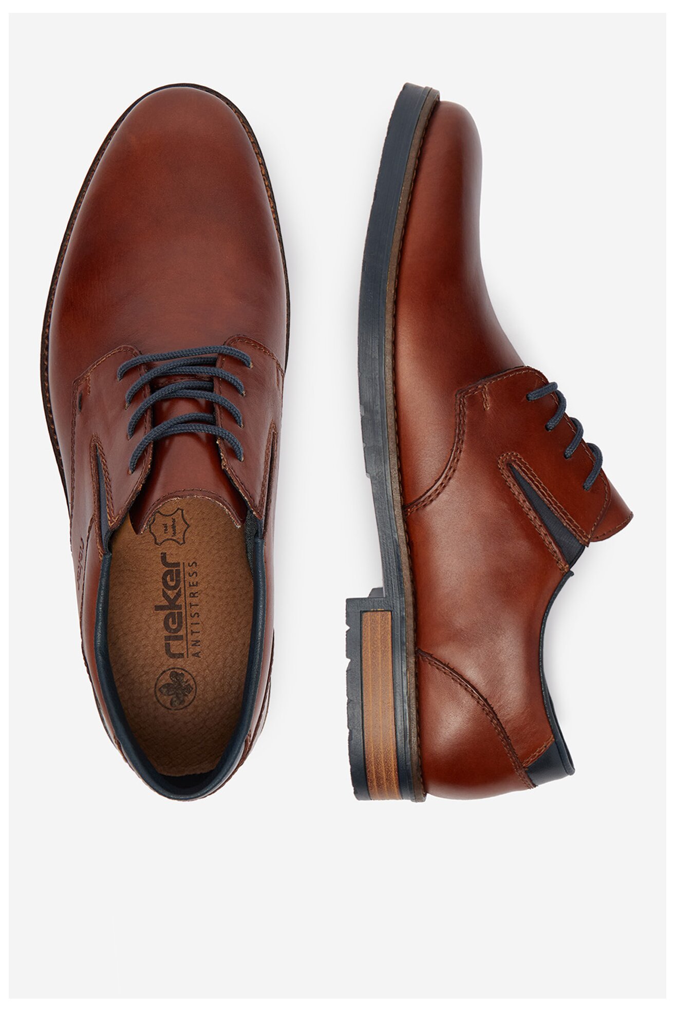 Półbuty Rieker CEO-14621-24 Brązowy