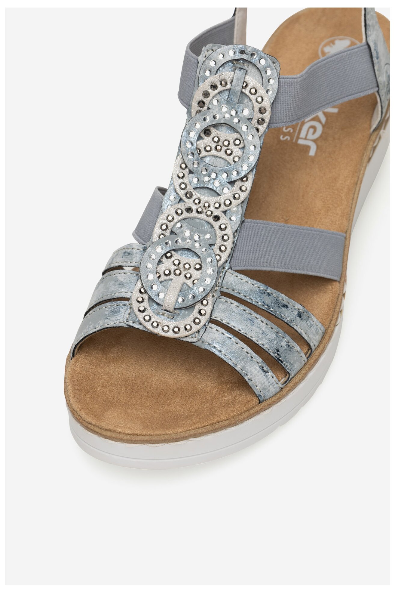 Sandały Rieker V38H8-12 Niebieski