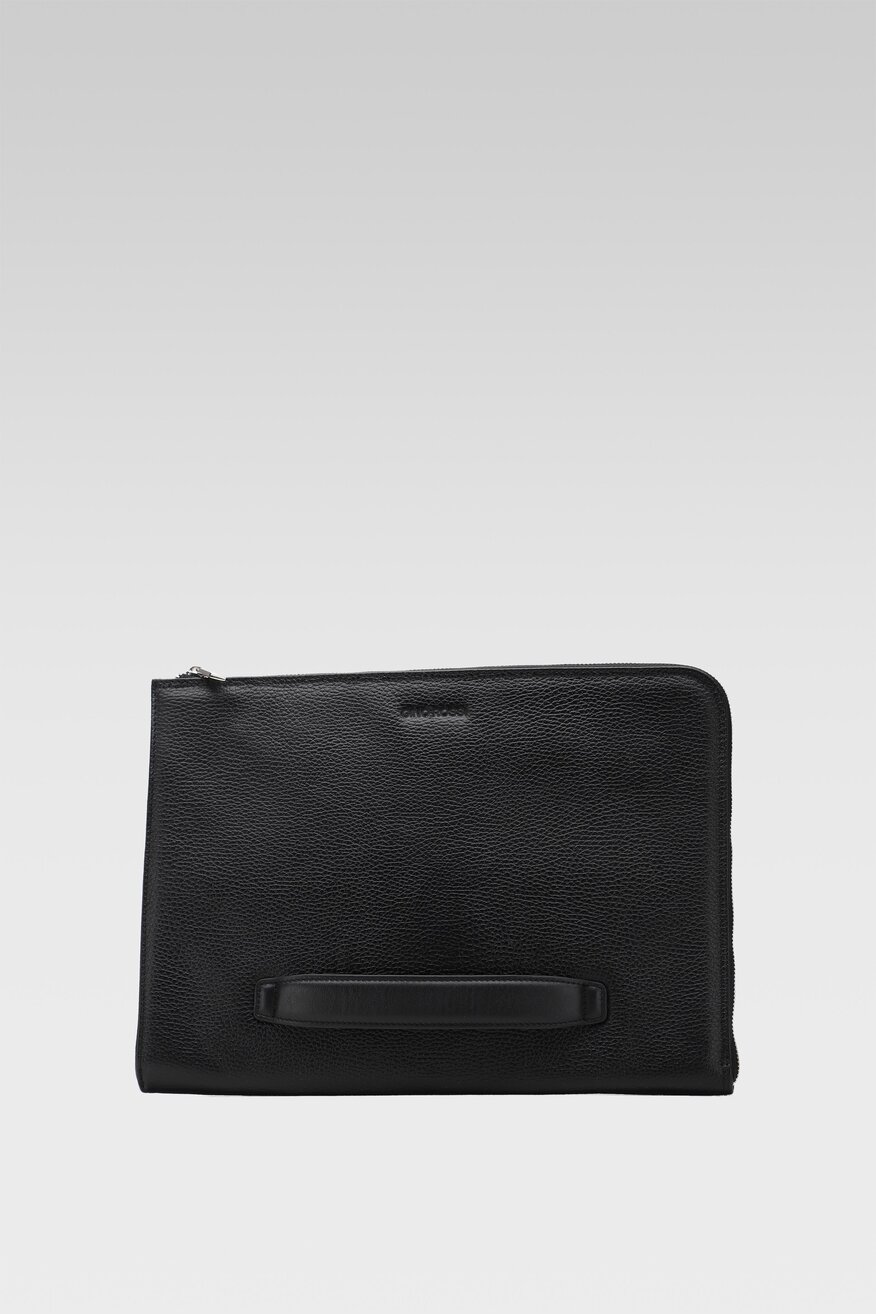 
                Gino Rossi - Etui na laptopa skórzane czarne - 5903698828244