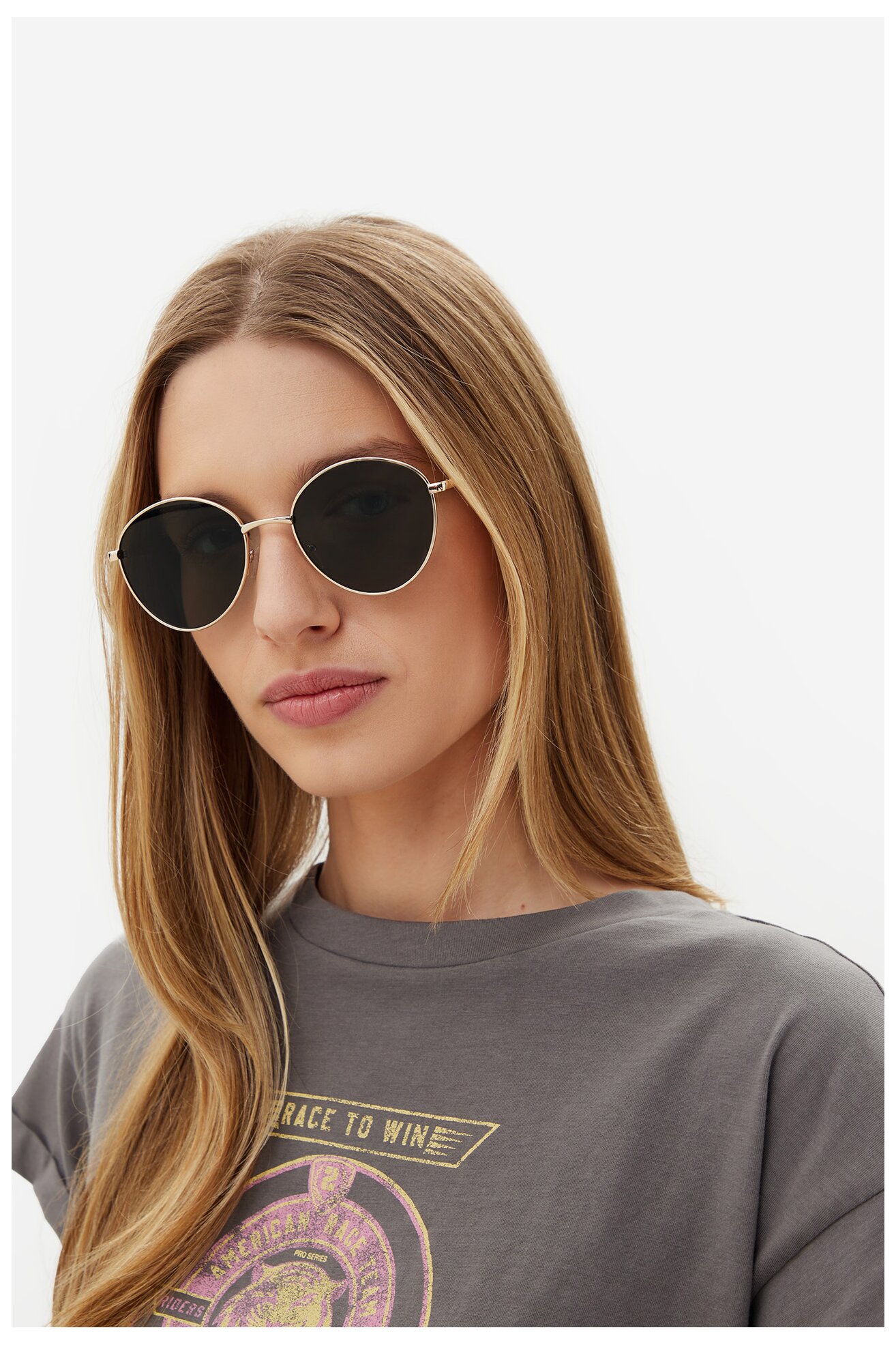 Okulary damskie DeeZee BSMC354-1 Złoty