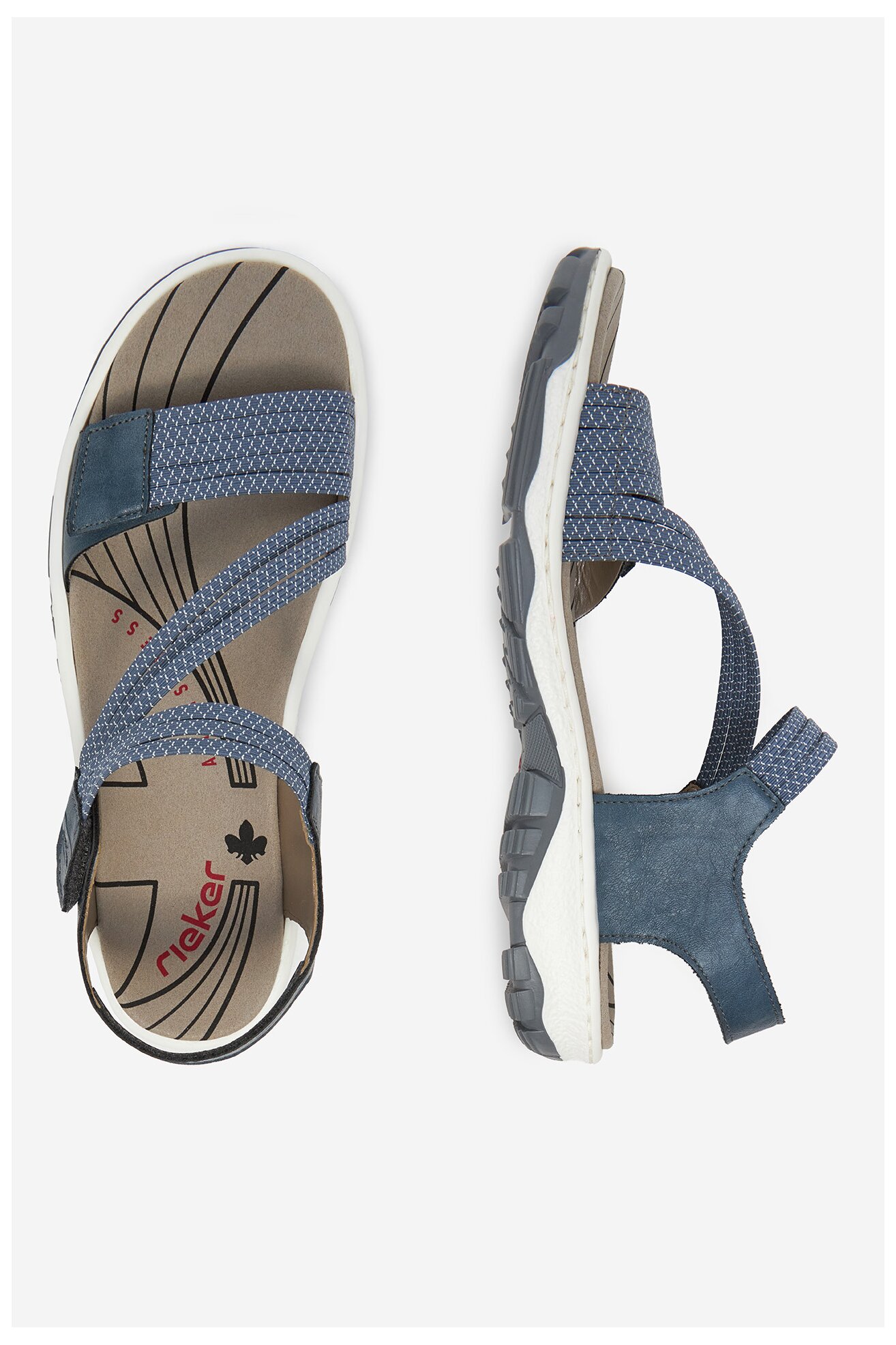 Sandały Rieker CEO-68871-14 Jeansowy