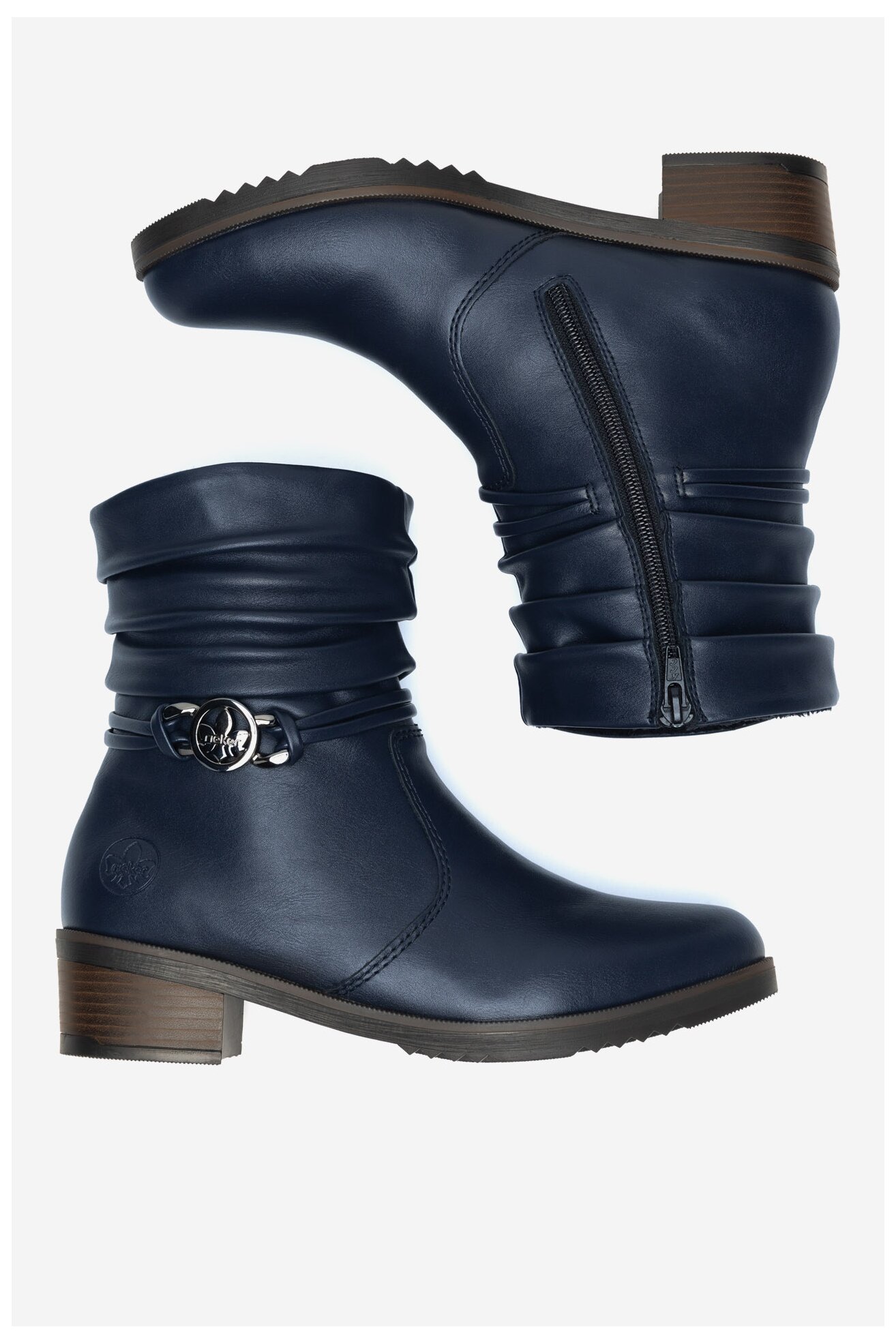 Ghete Rieker Y0572-14 ALBASTRU