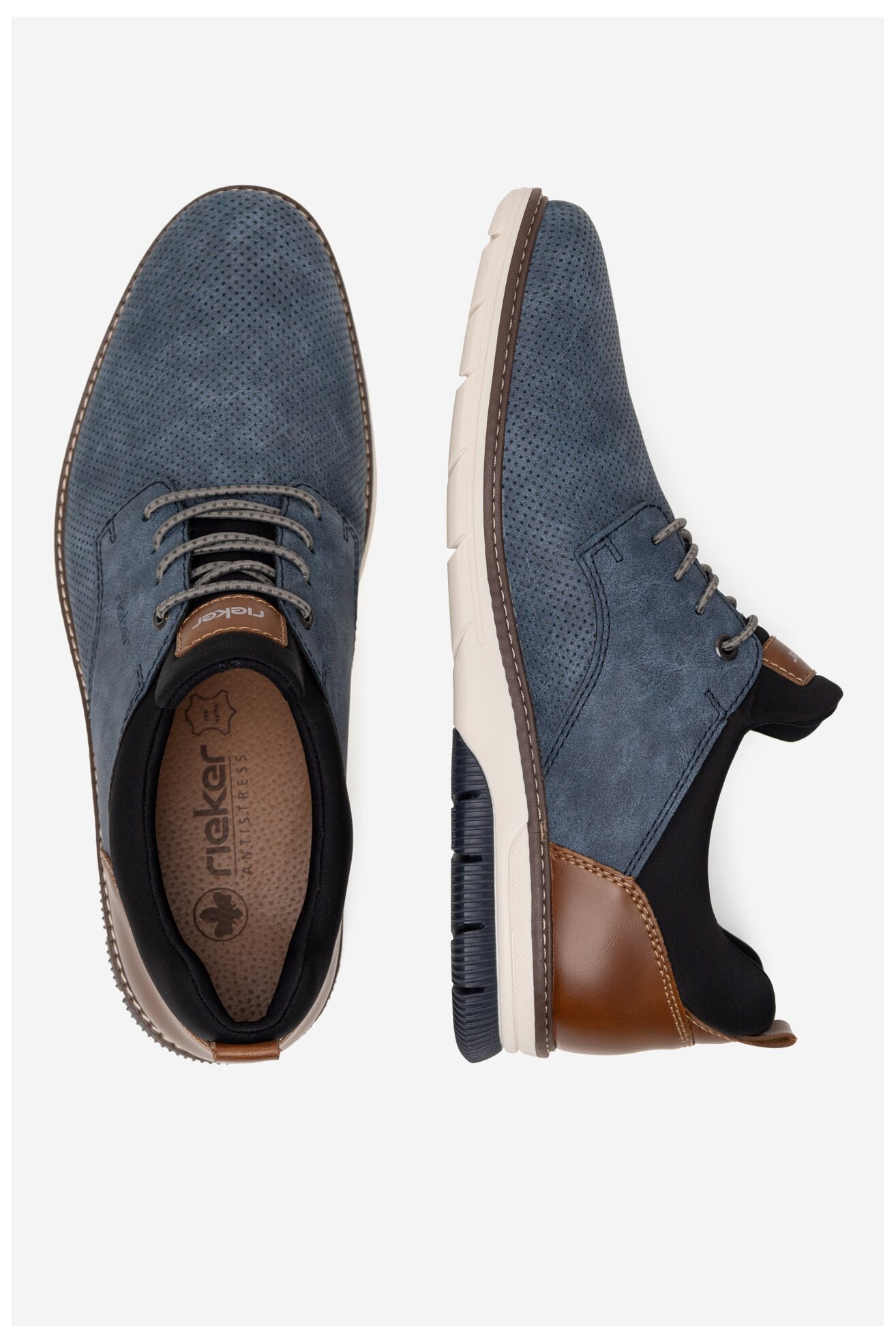 Półbuty Rieker 14450-14 Granatowy