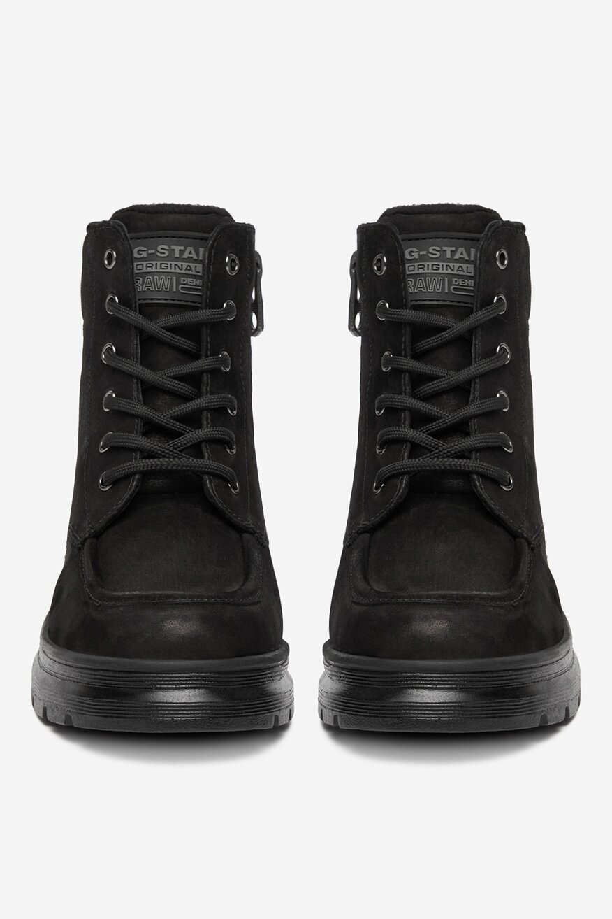 G-STAR RAW - Skórzane trzewiki z suwakiem - 5906751413265