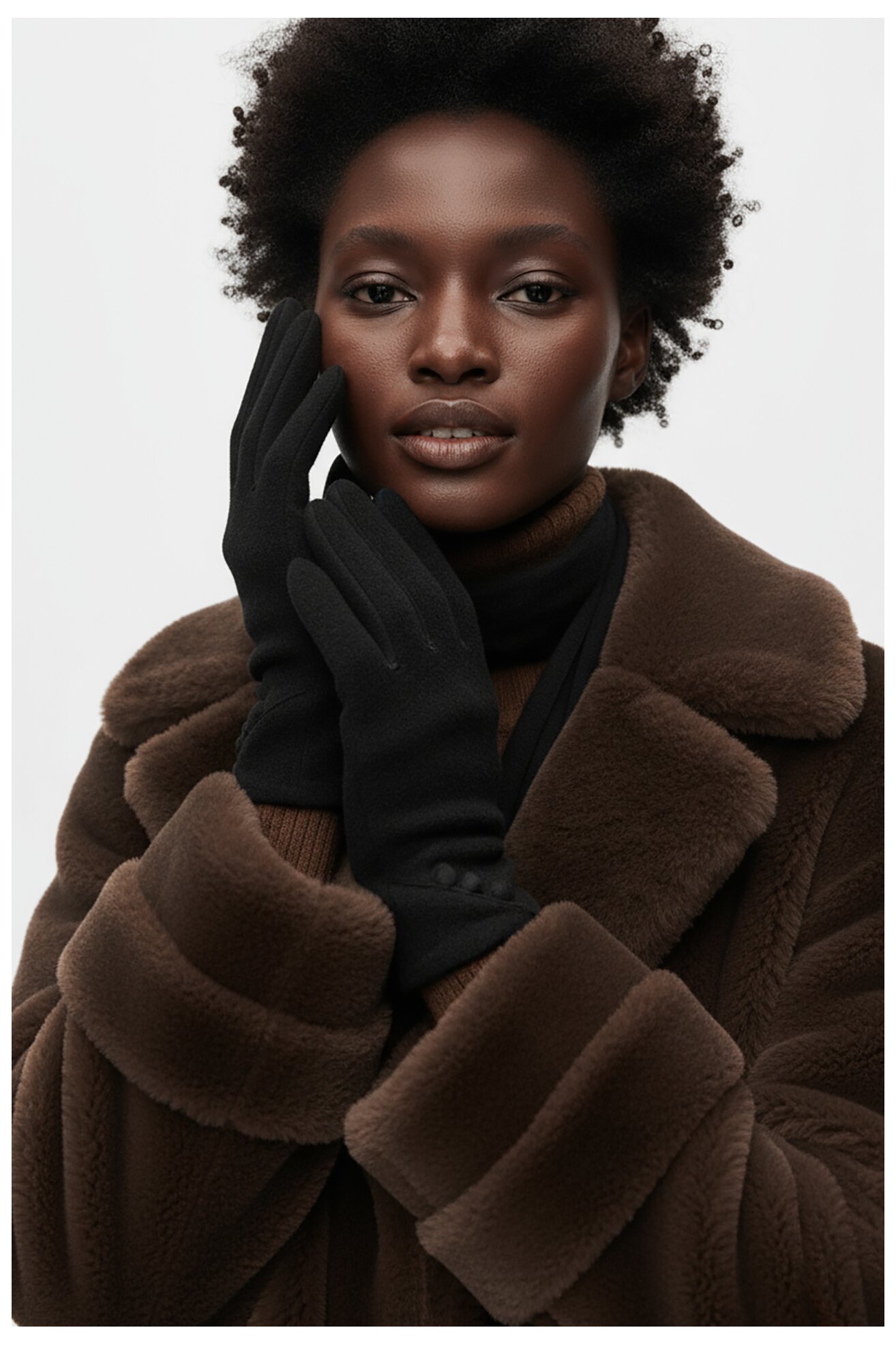 Rękawiczki damskie NINE WEST CEO-NW-W6-003-AW25 Czarny