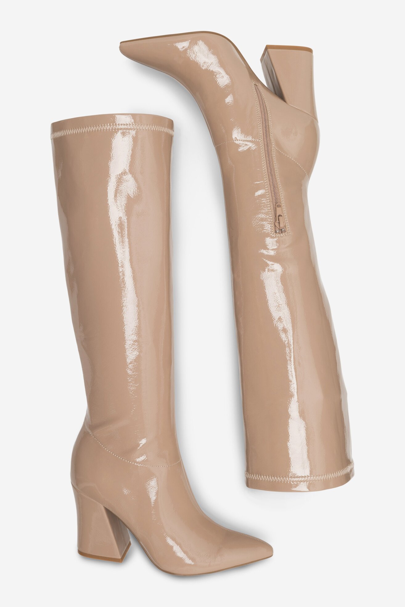 Kozaki NINE WEST SHARLEEZ 13196H Beżowy