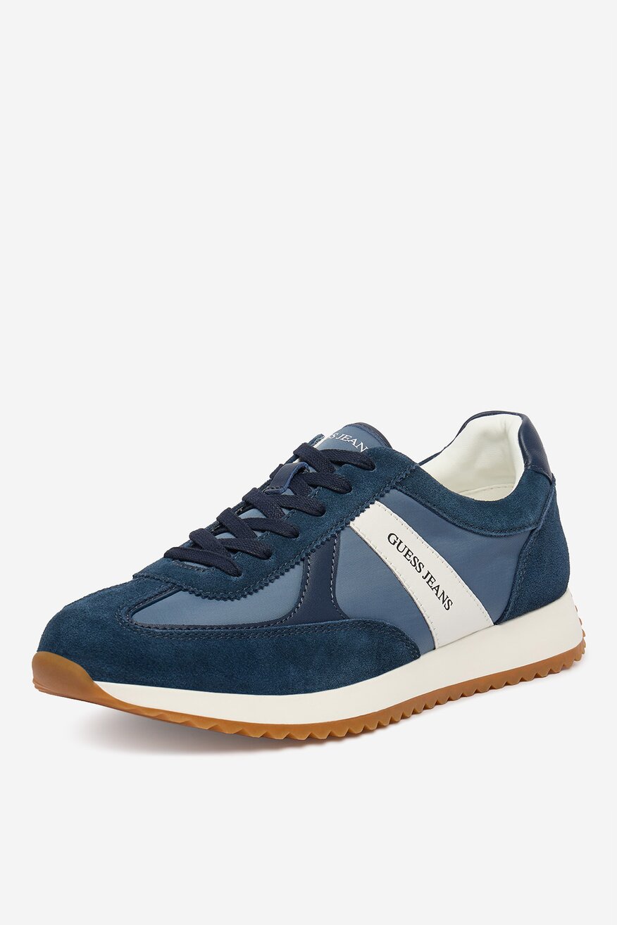 
                GUESS JEANS - Sneakersy skórzane - 5906751955604