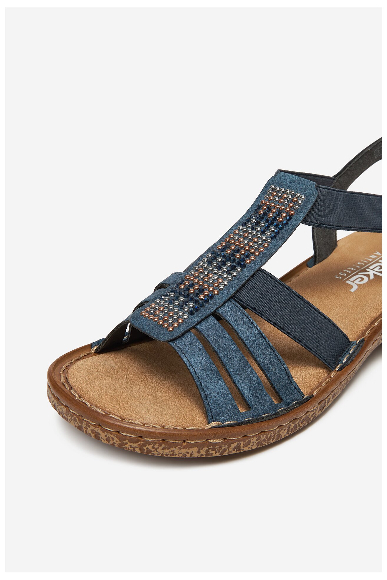 Сандали Rieker 628G7-14 ДЕНИМ