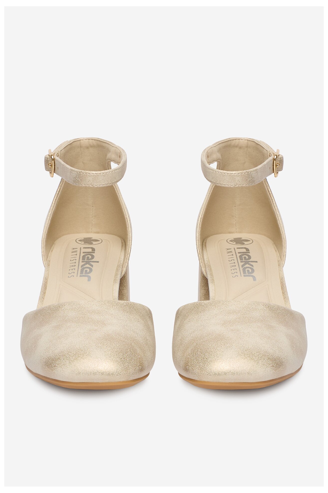 Czółenka Rieker CEO-44762-91 Złoty