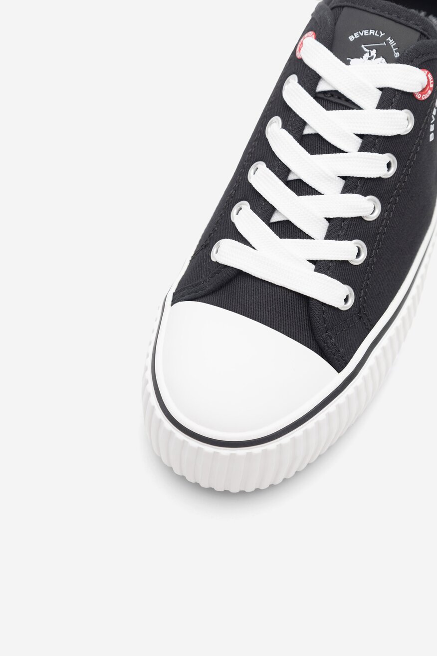 Pantofi pânză Beverly Hills Polo Club NEGRU - 5905588758266