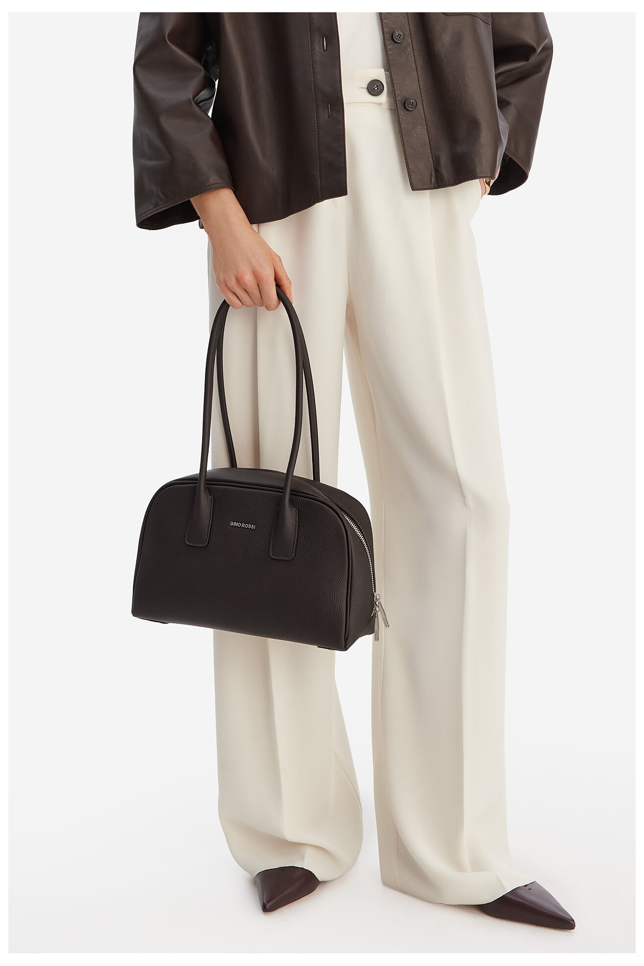 Torebka Gino Rossi EO-LA-321-1050 Brązowy ciemny