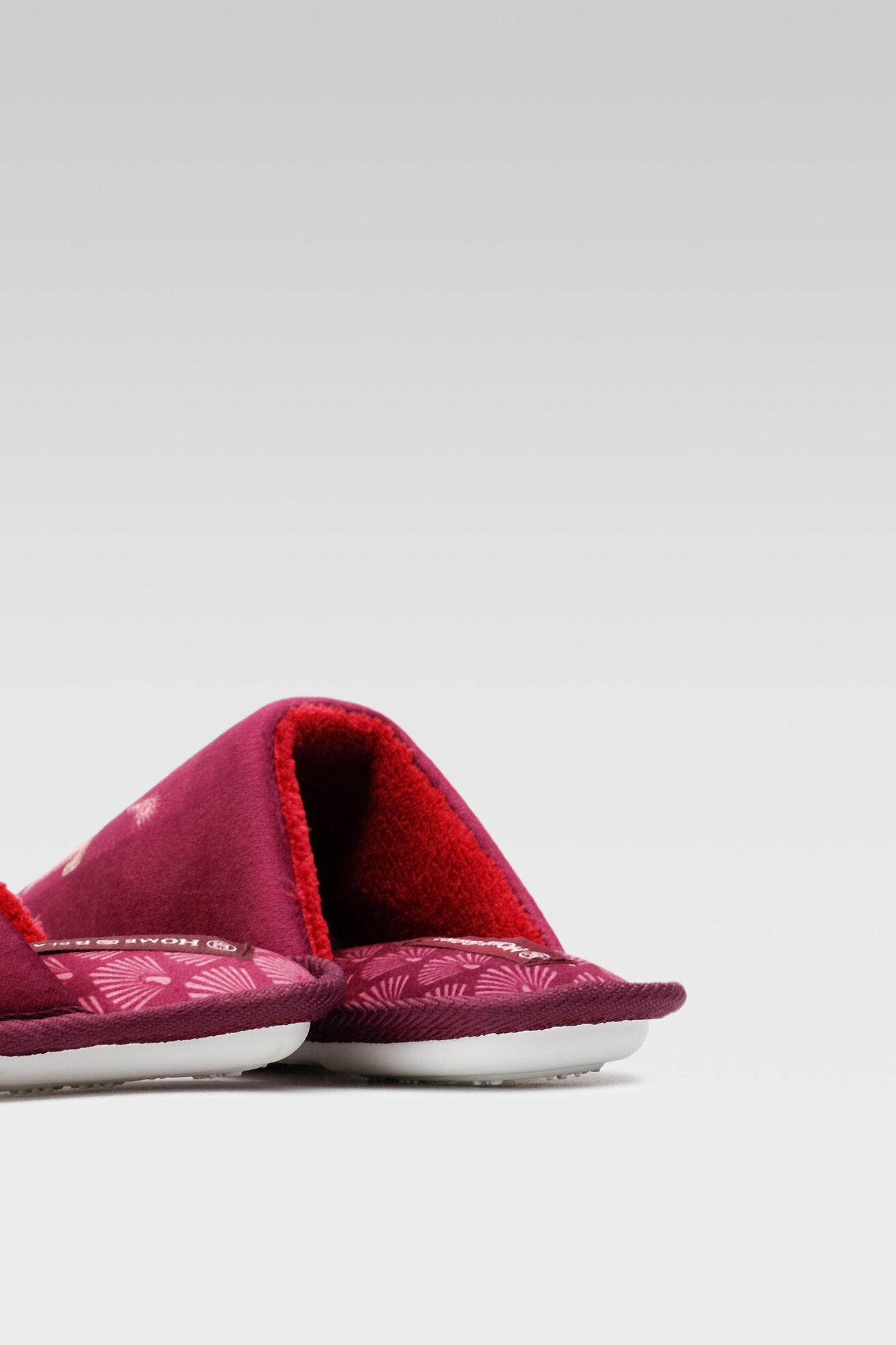 Kapcie Home&Relax 22SAG1016 Bordowy