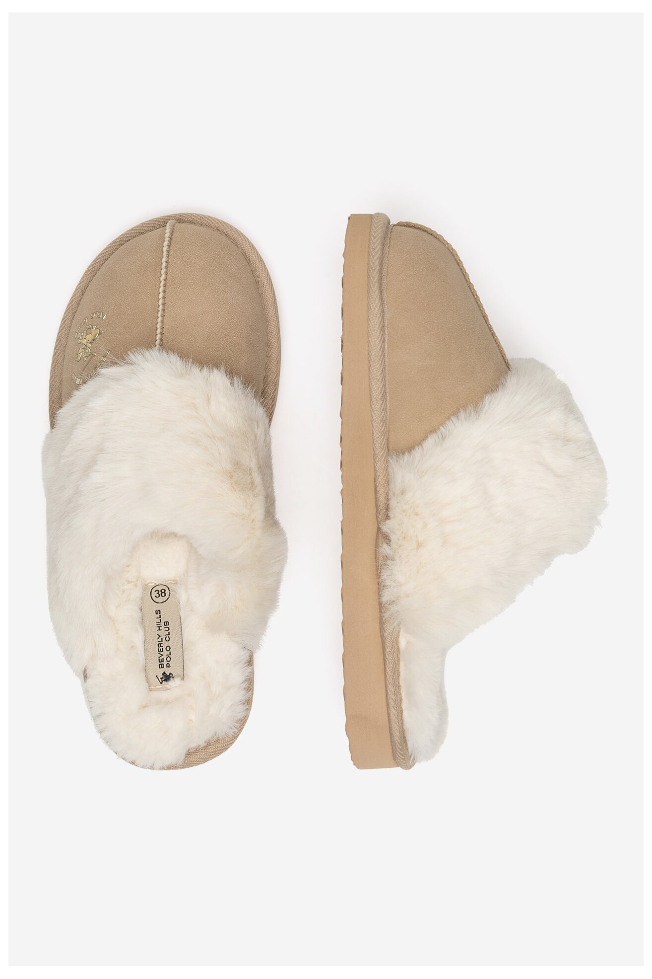 Kapcie Beverly Hills Polo Club WFA3417-1 Beżowy