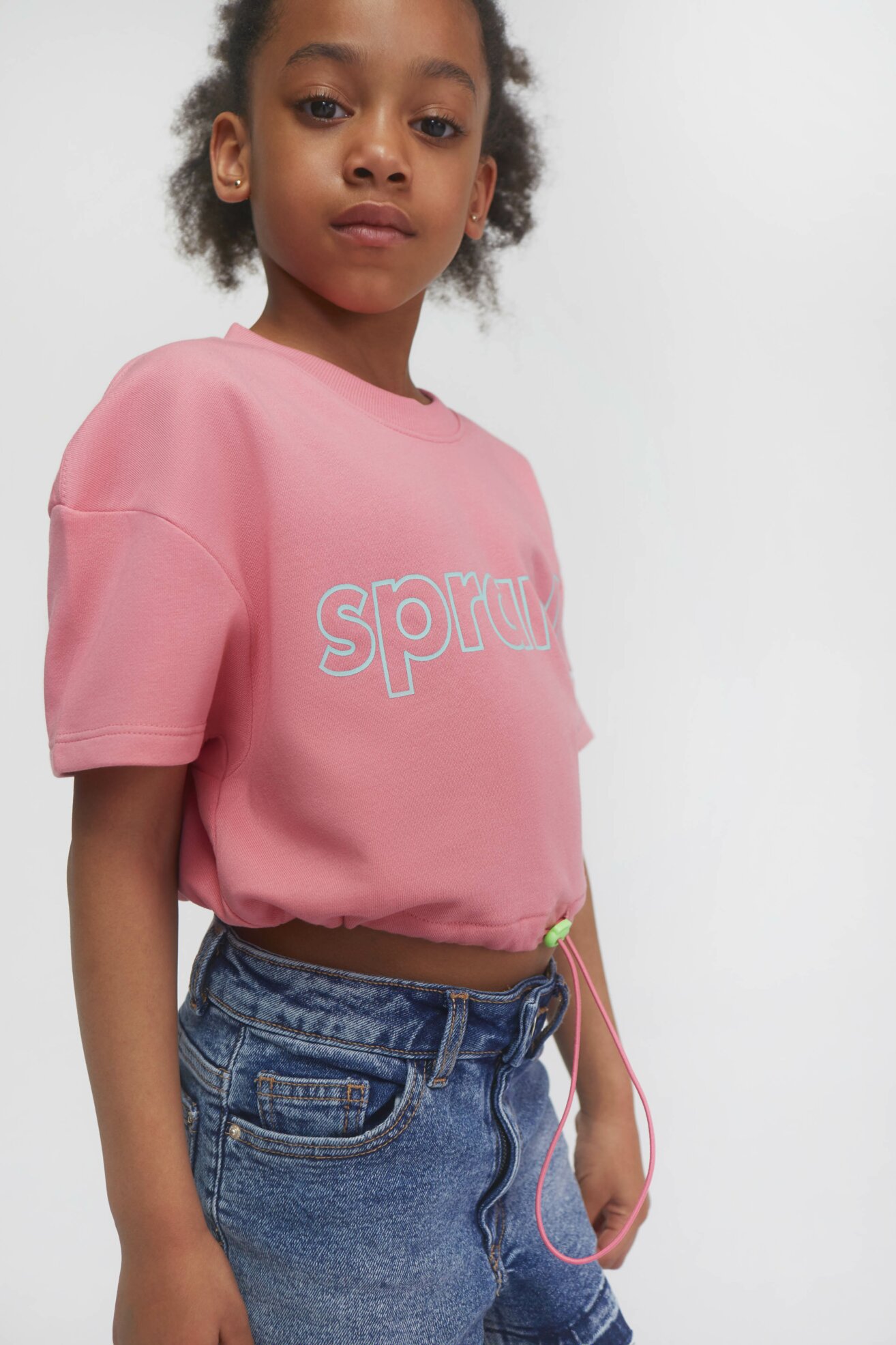 T-shirt Sprandi SS21-TSG001 Różowy