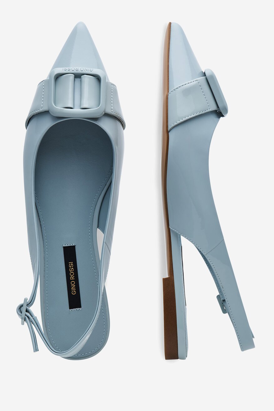 Gino Rossi - Skórzane baleriny - 5905588588474