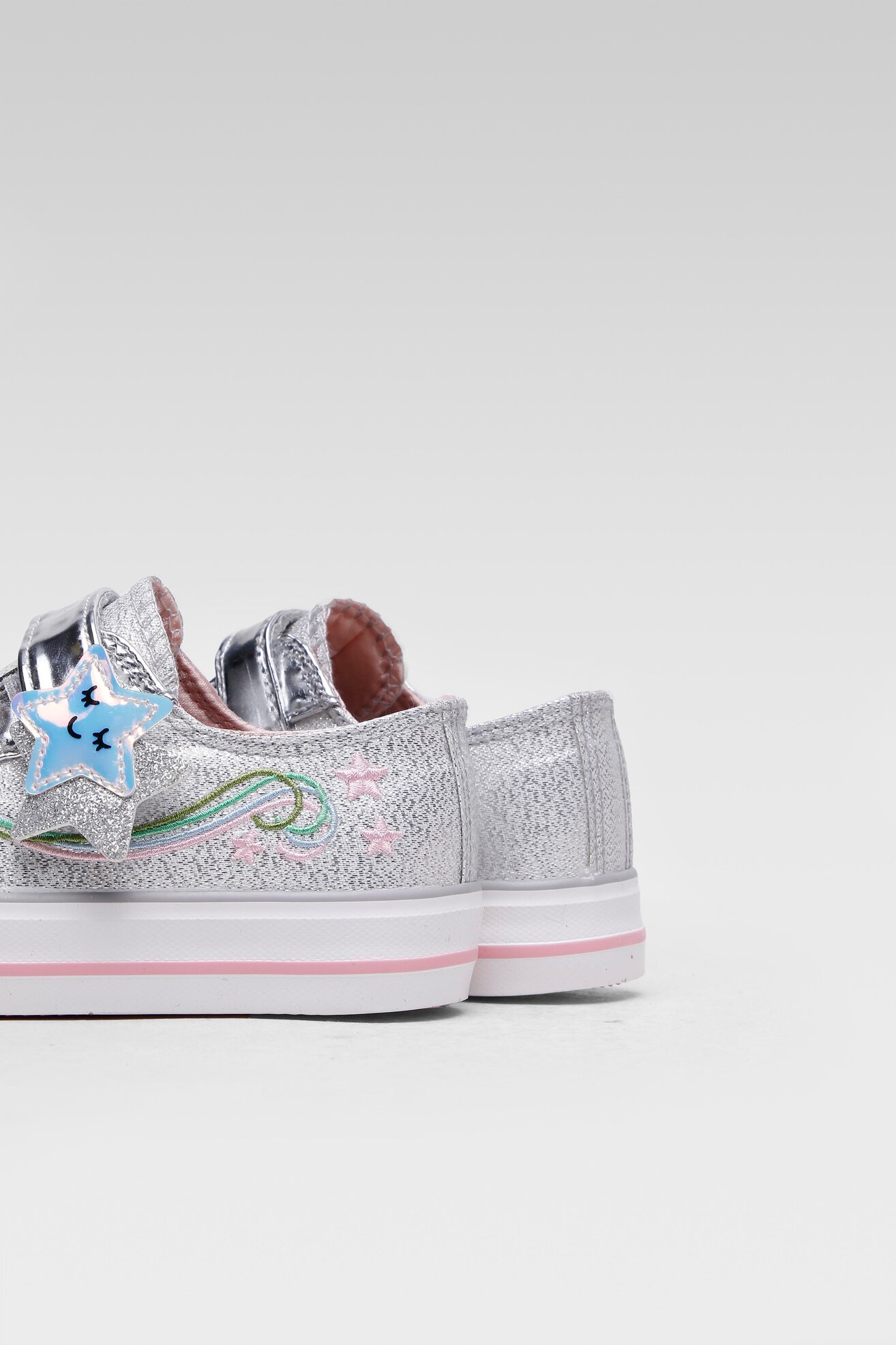 Trampki Nelli Blu CF2327-1 Srebrny