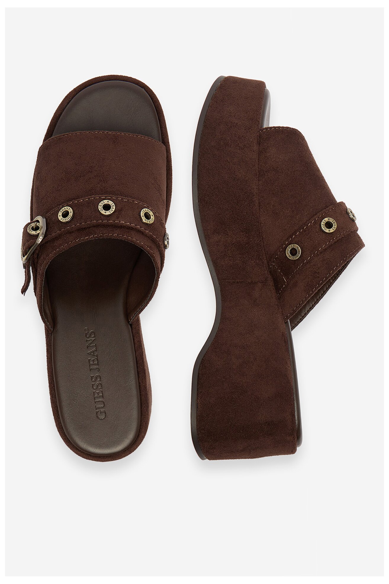 Klapki GUESS JEANS CEO-HY20091-1 Brązowy