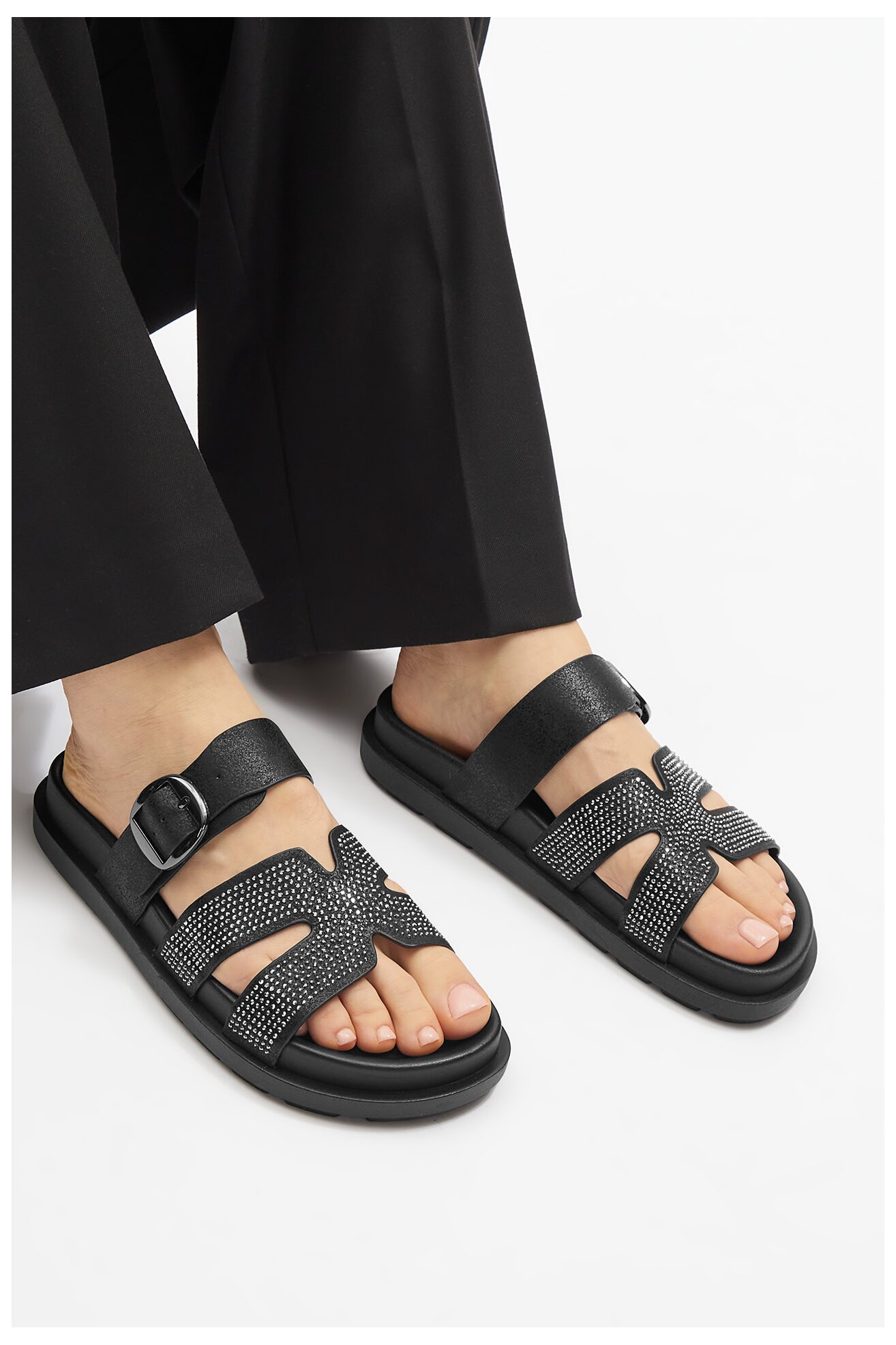 Șlapi Jenny L06062024 NEGRU