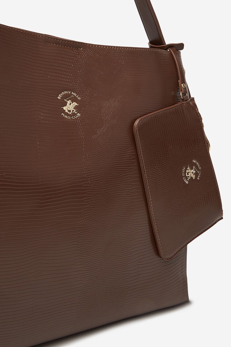 Дамска чанта Beverly Hills Polo Club КАФЯВ - 5906751253182