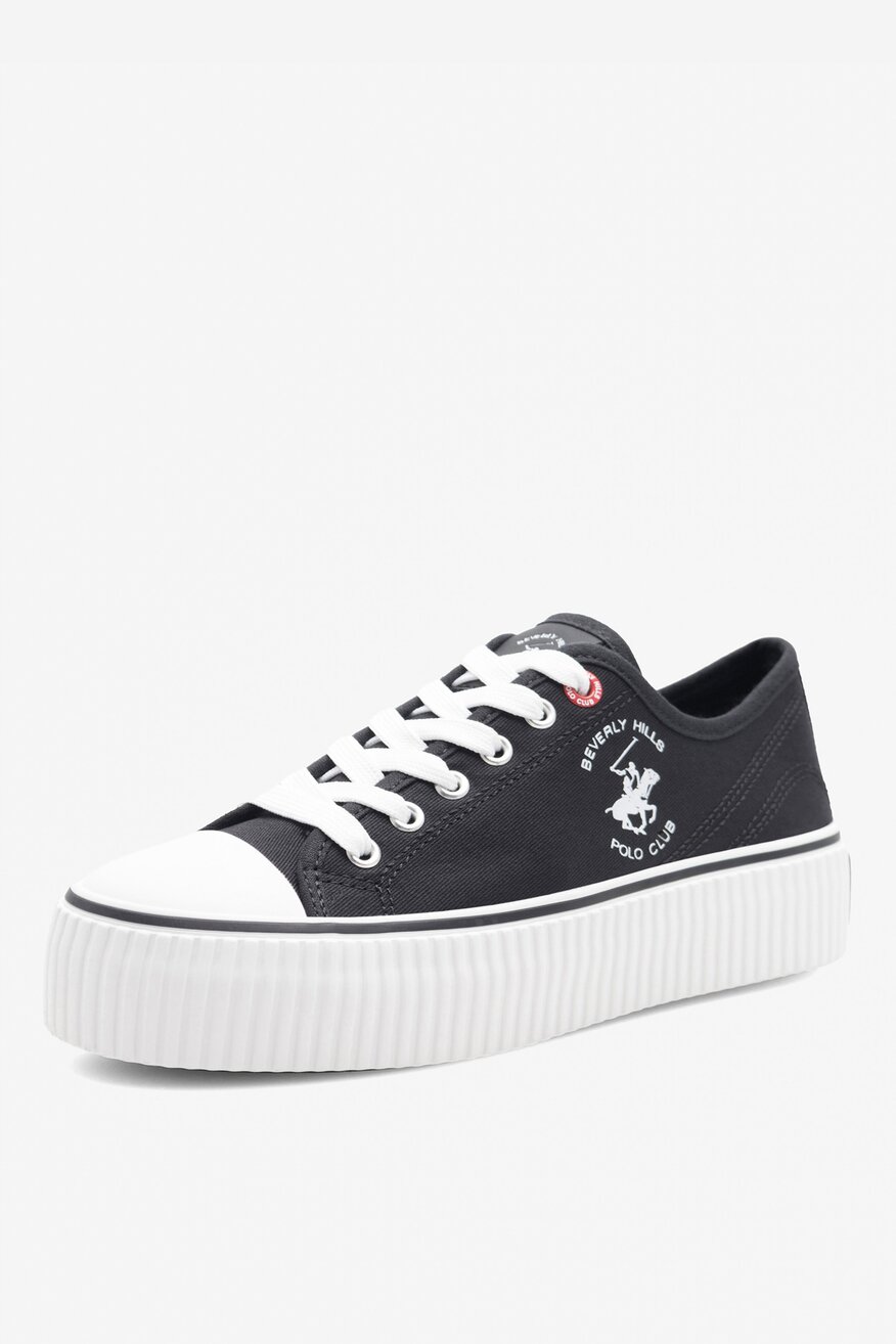 Pantofi pânză Beverly Hills Polo Club NEGRU - 5905588758266