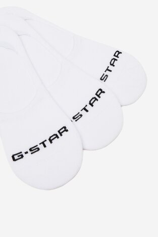 Шкарпетка G-STAR RAW AS_G-STAR_S_124_SS25 (3-PACK) БІЛИЙ