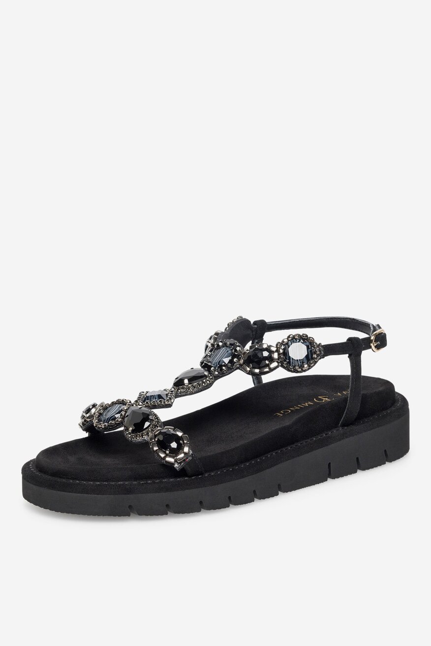 
                EVA MINGE - Sandały zamszowe - 5905588550235