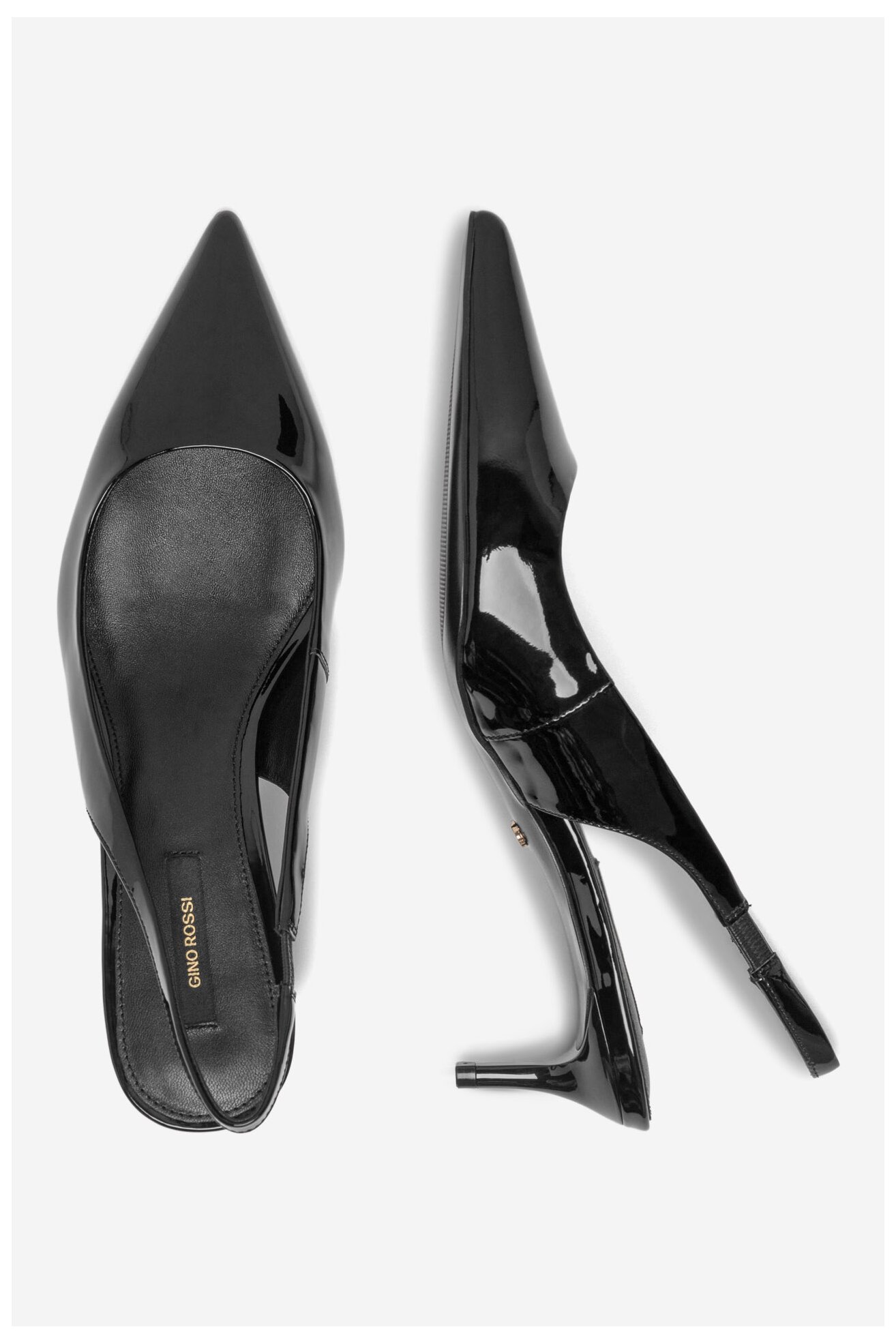 Czółenka Gino Rossi SIENA-V1569-6403-1 Czarny