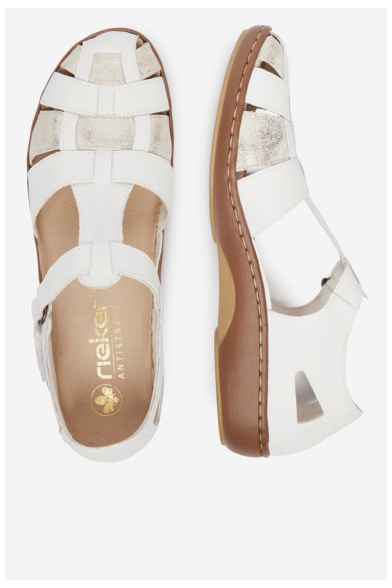 Sandały Rieker CEO-45869-81 Biały