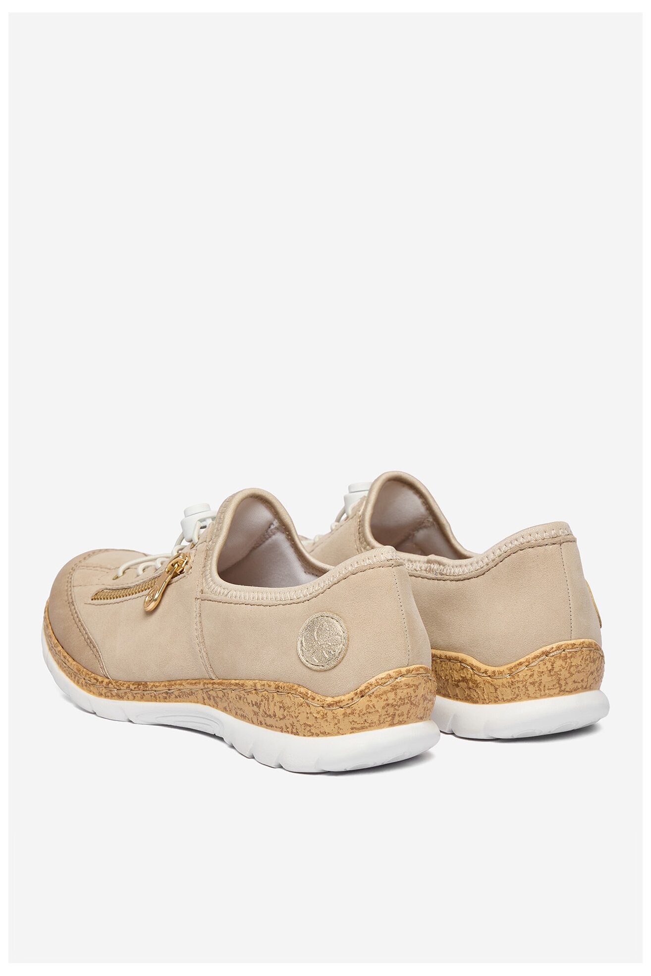 Półbuty Rieker CEO-N42F1-60 Beżowy